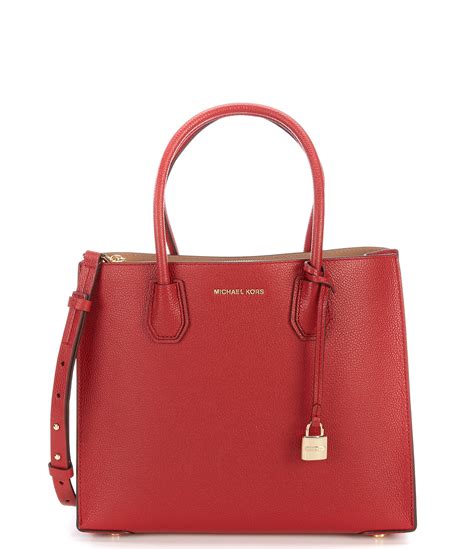 michael michael kors studio mercer convertible large leather tote|Michael Kors mercer bag large.